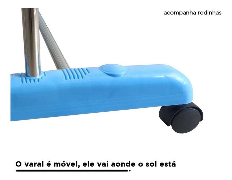 Сушилник за дрехи на колелца практична стойка за сушене на пране