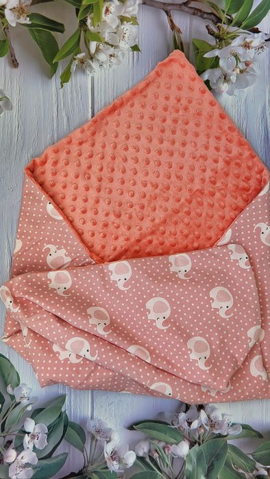 Paturica din bumbac dublata cu Minky (un plus moale si catifelat)