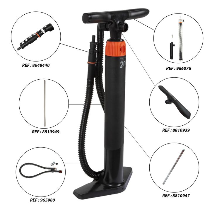 Pompă Stand up paddle/Caiac Dublă Acțiune - produs resigilat Decathlon