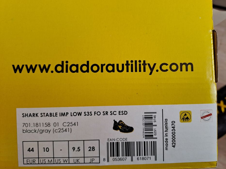 Работни обувки Diadora Utility Shark Stable IMP  low н.44