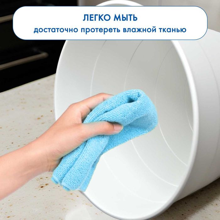 Кашпо для цветов 10л, белое