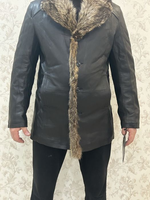 Кожаный куртка