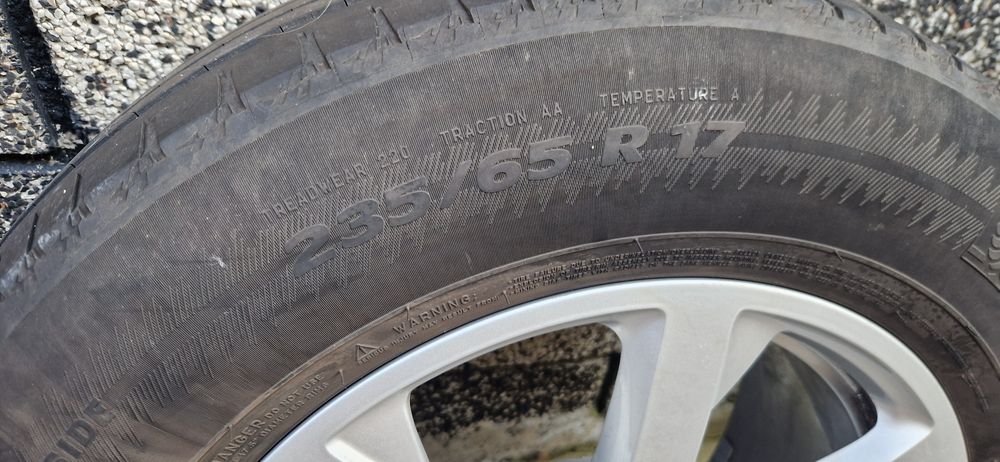 Оригинални алуминиеви джанти 17" за Audi с гуми