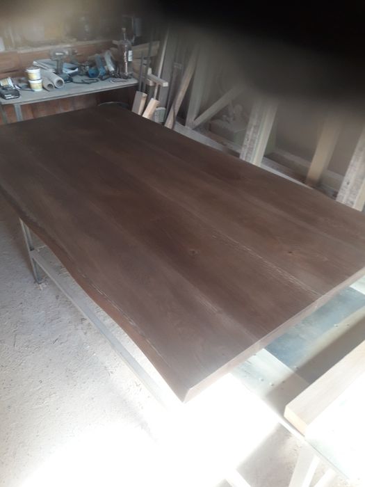 Плот за маса от дъб цвят светъл орех