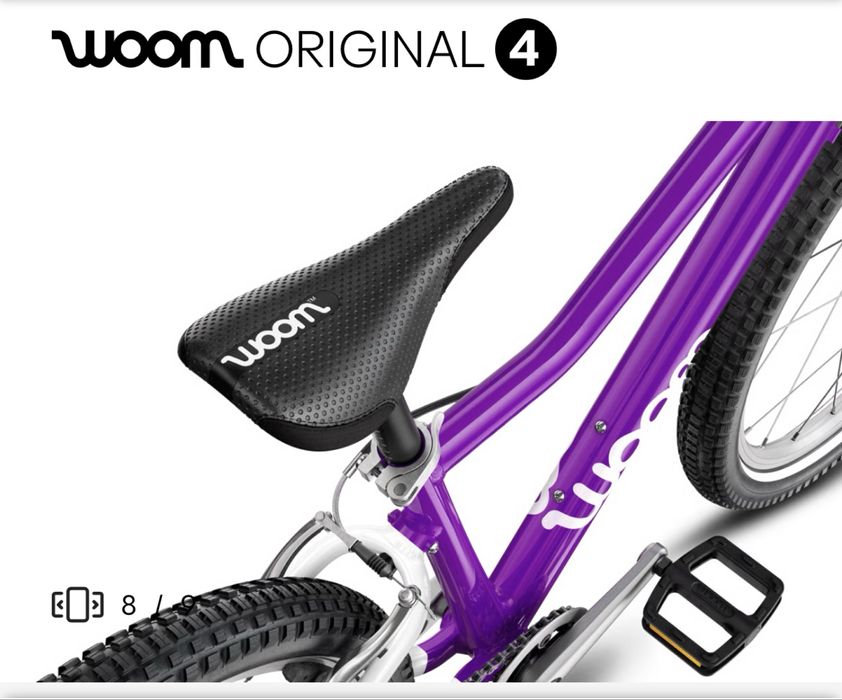 Woom 4, 20 ведосипед детский для девочек