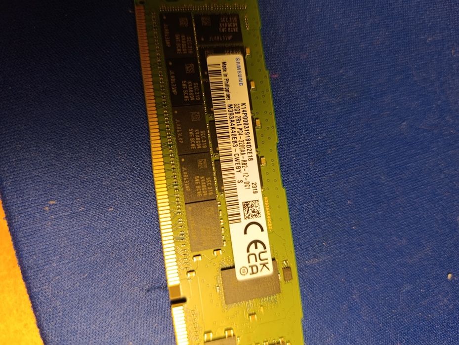 Intel xeon silver 4210r. Ram samsung 32gb