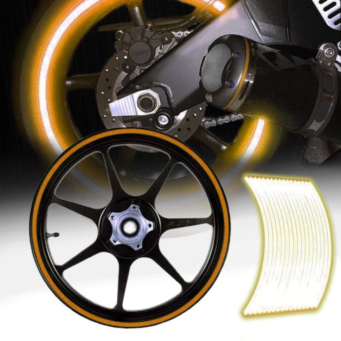 Светлоотразителни кантове ленти за джанти автомобил мотор байк ATB SUV