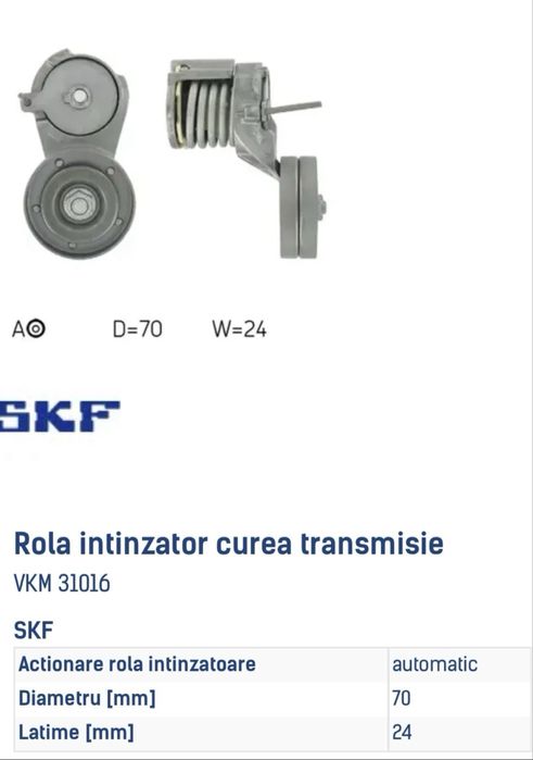 Rolă întinzător curea transmisie SKF pentru VW  golf 4 ! Produsul este NOU !!!