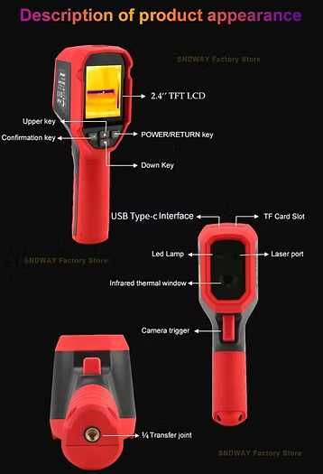 SNDWAY SW-8120S issiqlik o‘lchash asbobi