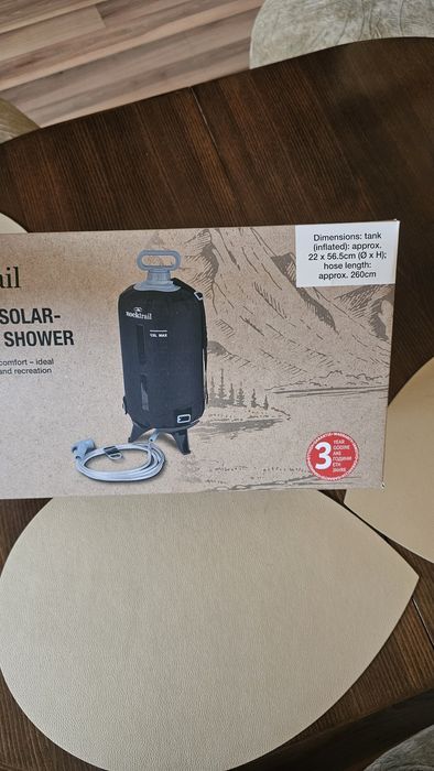 Къмпинг соларен душ Rocktrail 12L – нов