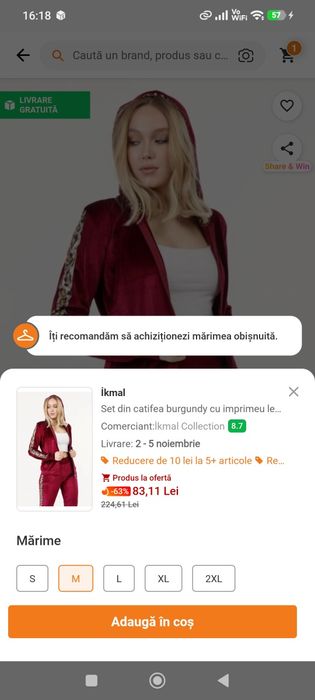 Trening dama s nou cu eticheta