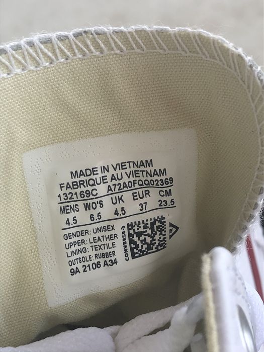 Converse бели кожени