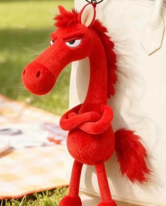 Плюшевая Лошадь конь символ 2026 года 15 см, яндекс доставка