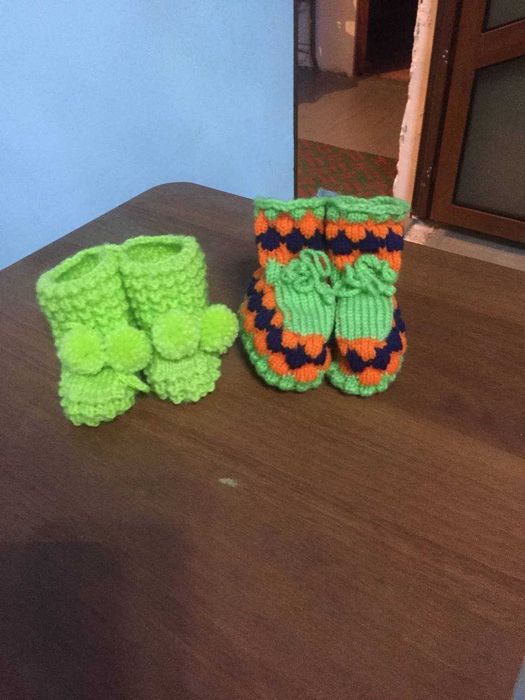 Пинетки вязаные для малышей