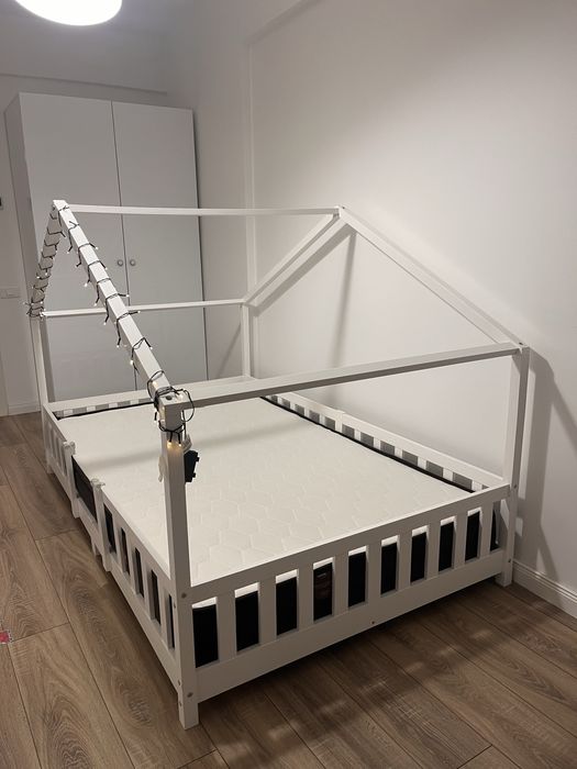 Pat Montessori cu saltea inclusa