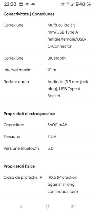 Boxa portabila Hama SoundBarrel,waterproof,60W,negru
