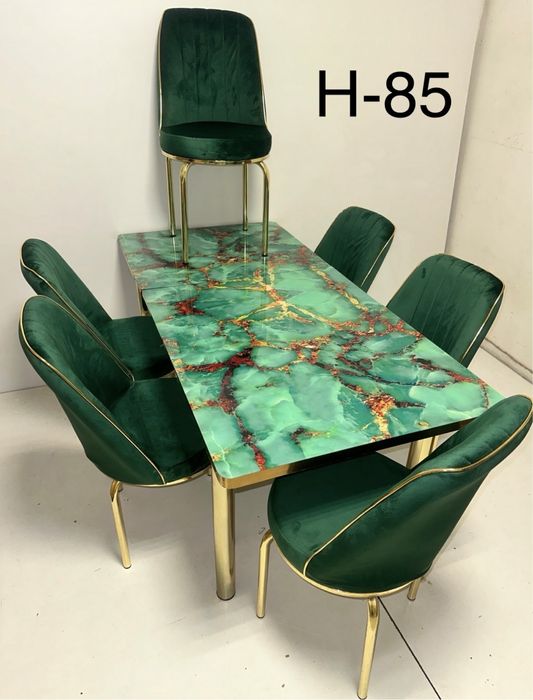 Комплект разтегателна маса +6 стола