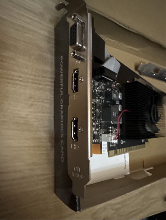 Placa video QTHREE NVIDIA GT 730 4GB DDR3 128-bit PC,PCI Express x16,2xHDMI VGA GPU profil redus, DirectX 11, suportă 2K,windows 11