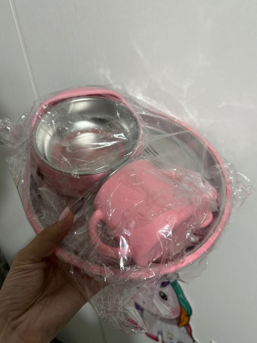 Комплект детская силикон посуда