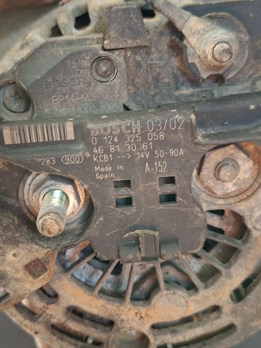 Alternator 0124325058 Fiat Doblo 1.6 MT (107 hp)