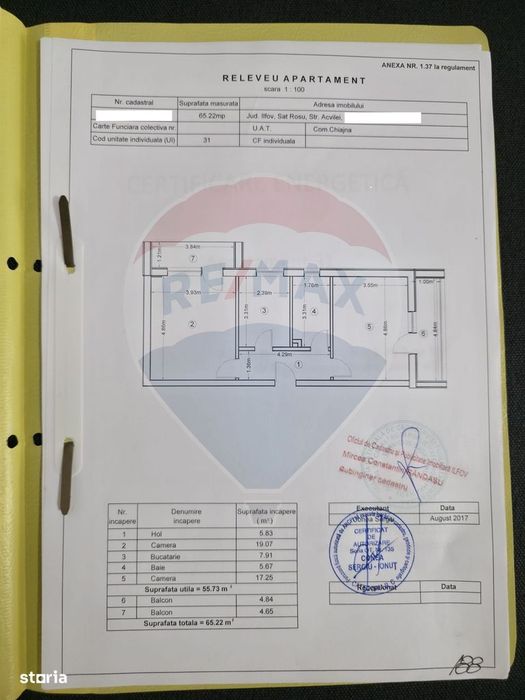 Apartament 2 Camere Militari | Rosu | Parcare Inclusa | Bloc 2017