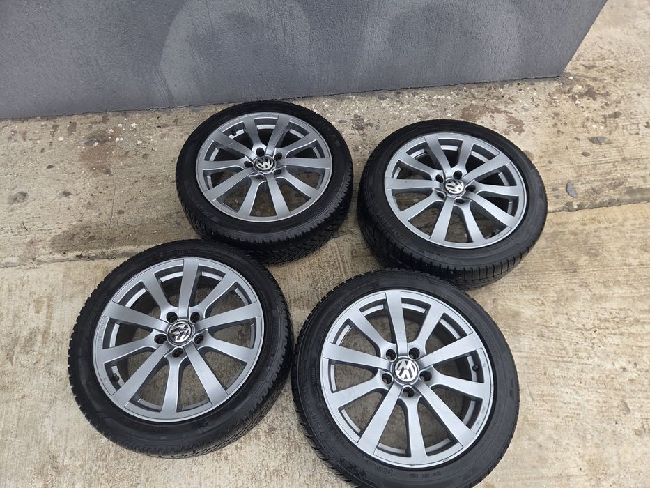 Jante R17 5x112, cu anvelope 225/45/17 de iarnă