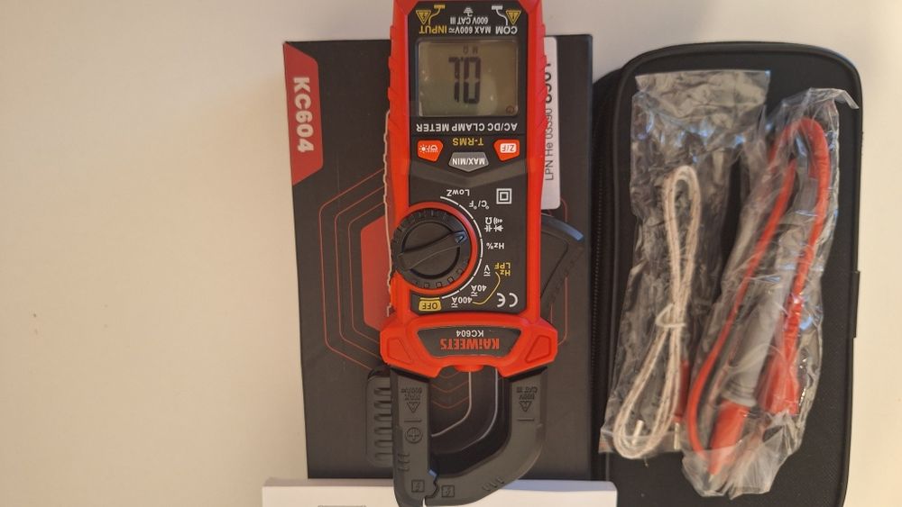 Clemă multimetru pentru măsurarea tensiunii și curentului AC/DC,