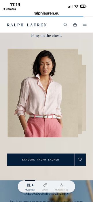 POLO Ralph Lauren : Relaxed Fit - Ленена риза размер М / Оригинал