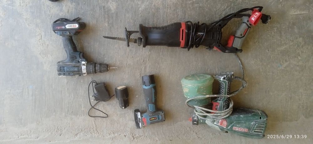 Сабельная пила, пулзатор для краска, мини болгарка для кафел,шуруповёр