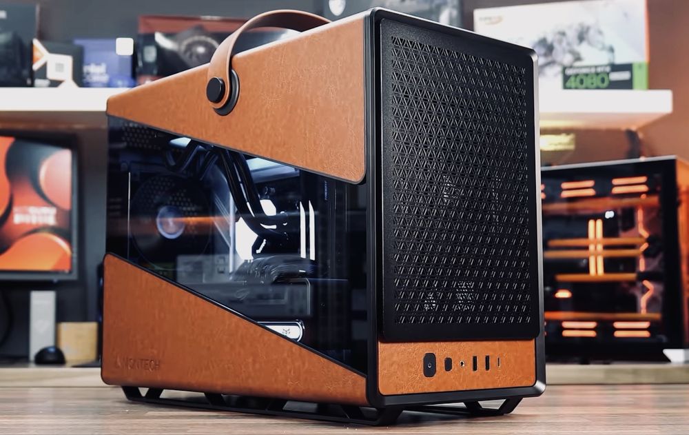 Carcasă PC MONTECH Heritage PRO, Nouă (4x Ventilatoare, Mâner Piele)