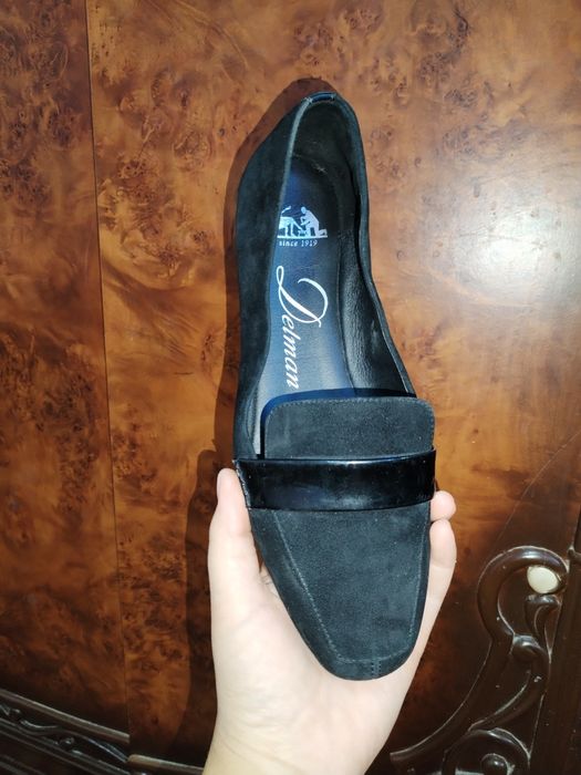 Tufli, 38 razmer, qora zamsh