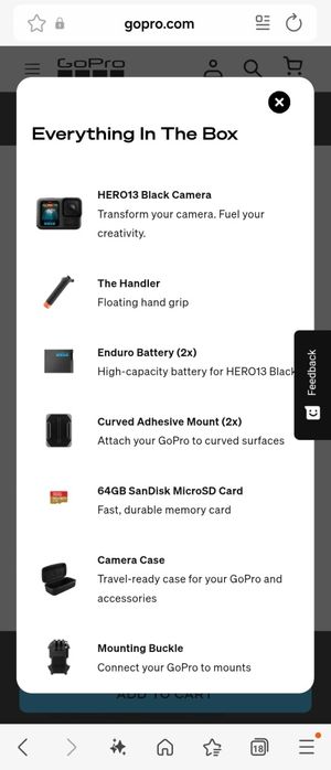 GoPro HERO13 Black + Accessories Bundle