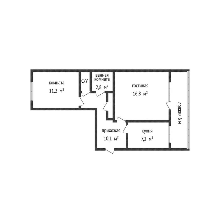 Продажа 2-комнатной квартиры
