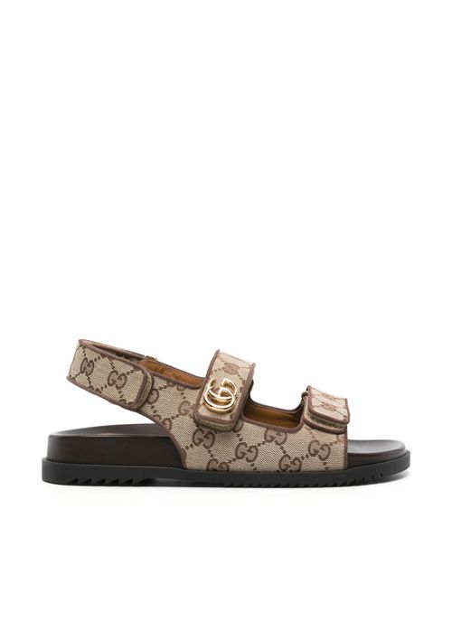Gucci Supreme canvas sandals