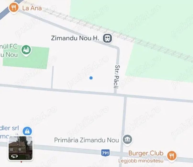 De vânzare: Teren intravilan CU casă – Zimandu Nou, zonă centrală