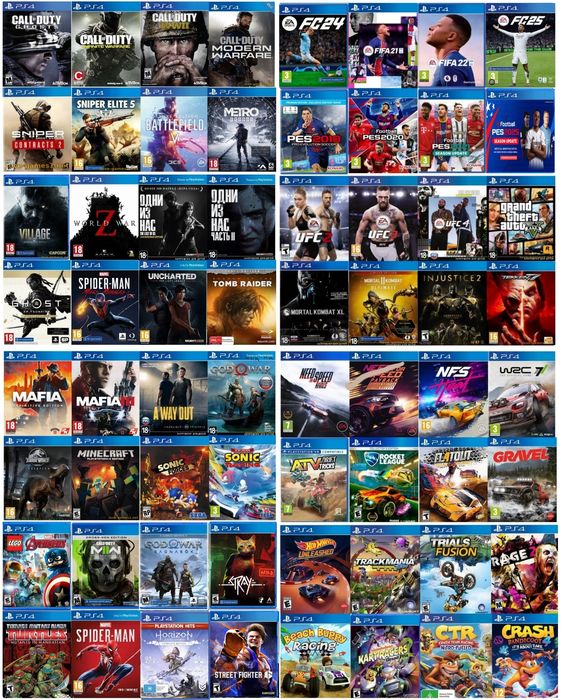 PlayStation 4 Orginal (жойстик 2та) ichida 10ta uyini bor