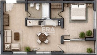 Двустаен инвестиционен апартамент за продажба, завършен до ключ в жили