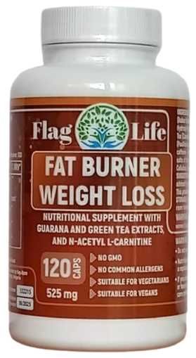 Fat Burner 120 капс, Добавка за изгаряне на мазнини контрол на теглото