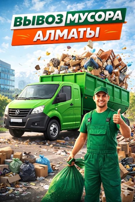 Газель вывоз мусора Алматы