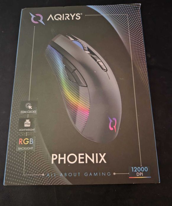 Mouse Gaming Aqirys Phoenix , 12000 dpi , negru