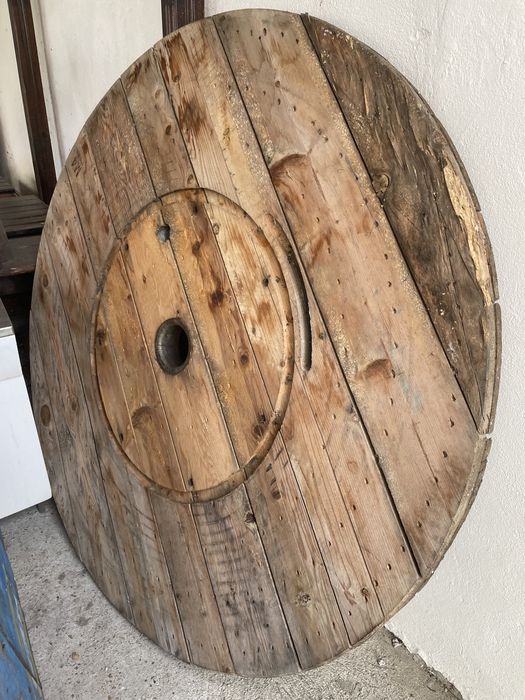 бюро каса за магазин  трапезна маса,дървена макара-идеална за маса