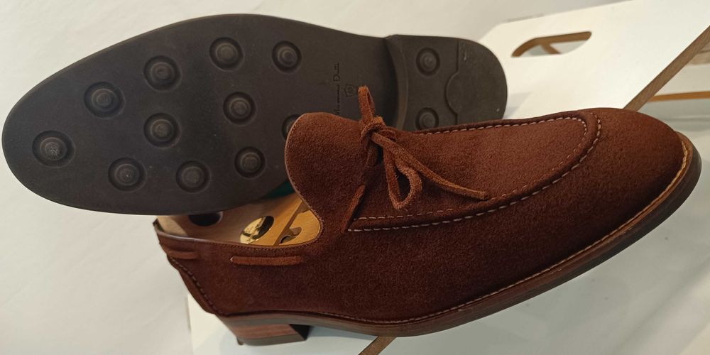 Pantofi loafer tassel 45 premium Massimo Dutti NOI piele naturala