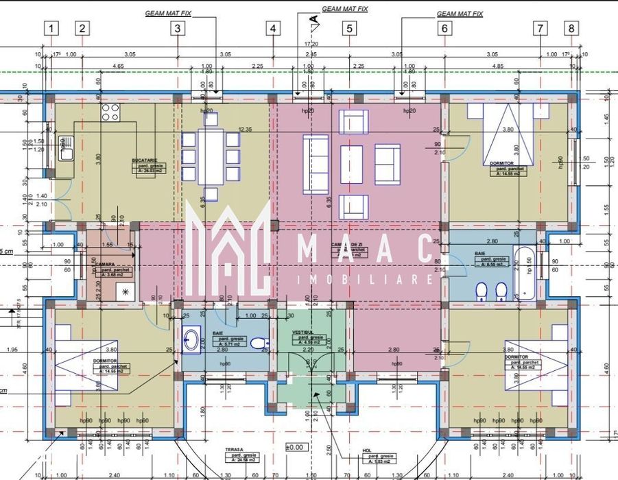 Casa stil mediteranian 4 dormitoare 800 mp teren Tocile Sibiu