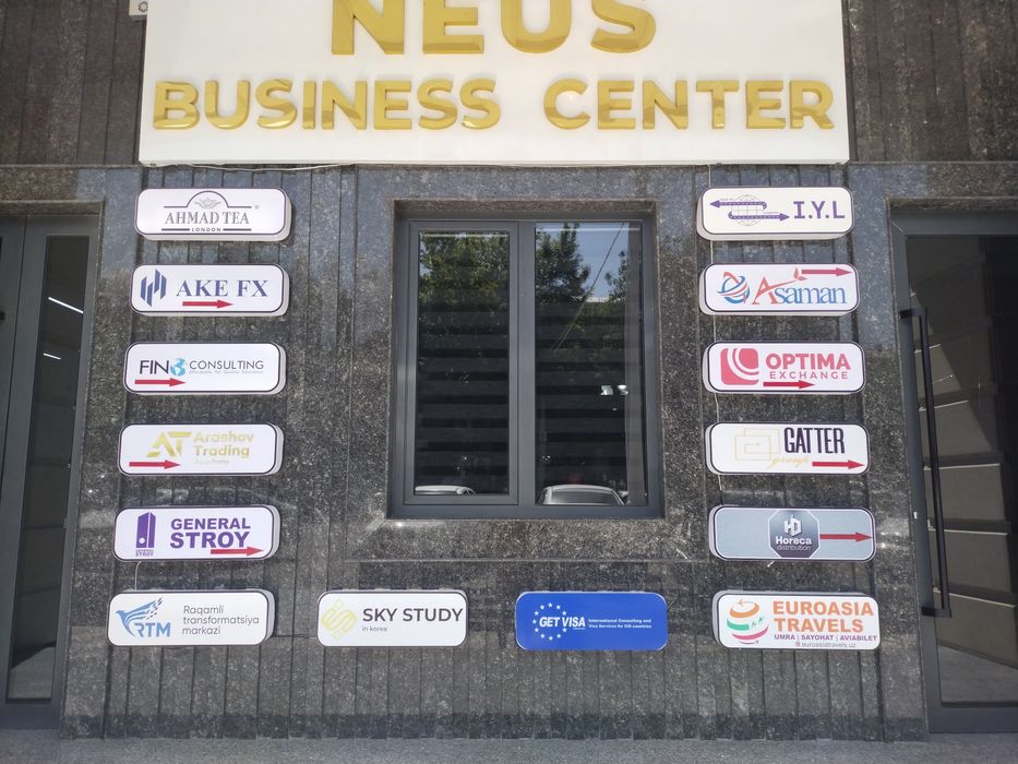 Reklama xizmati bukva baner Реклама буква банер