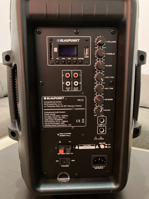 Vand boxă portabilă Blaupunkt PA10 – 600W