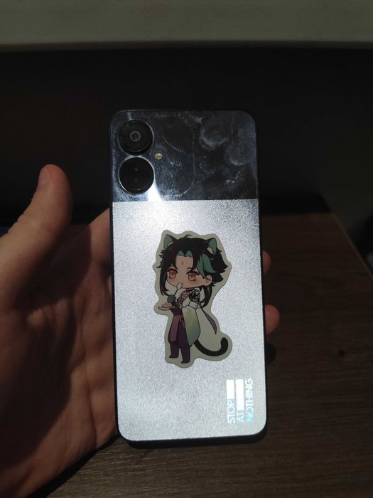 Tecno spark 9pro + чехол(потёртый)