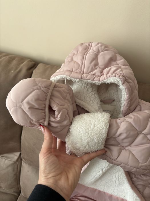 Чисто нов детски  ватиран  снежен космонавт 80 см