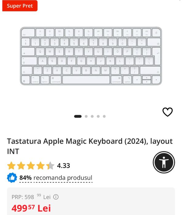 Tastatura Apple wiFi • Magic Keyboard • NOUA