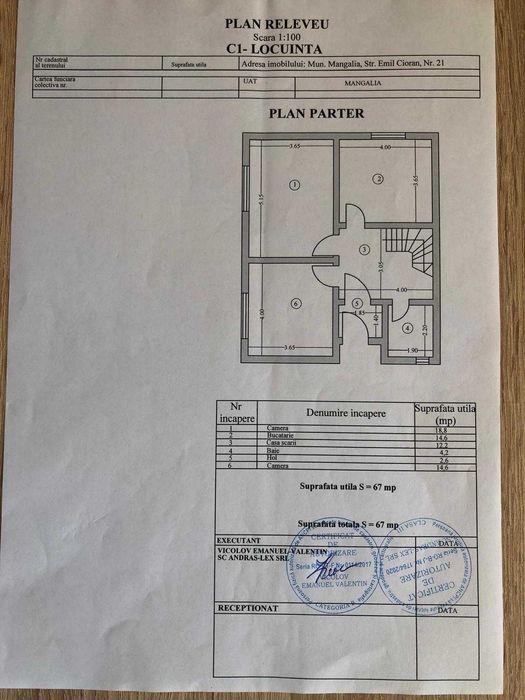 De vanzare Casa P+1 ,  str.Emil Cioran  - MANGALIA  - Teren 500 mp