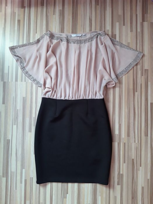 Rochie roz pal din voal